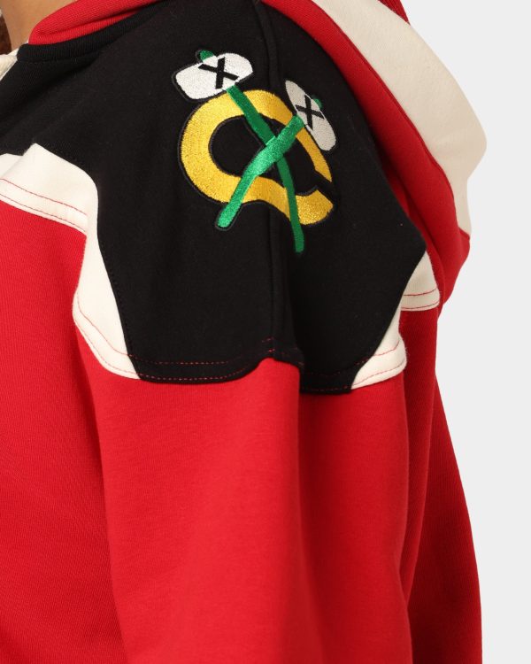 47 Brand Chicago Blackhawks Superior Lacer Hoodie Red - Size M