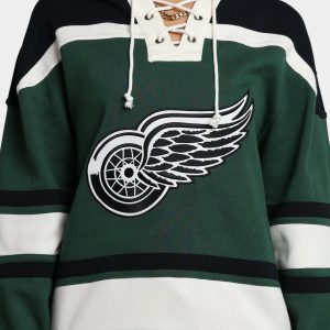47 Brand Detroit Red Wings Superior Lacer Hoodie Dark Green - Size S